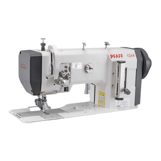 Pfaff Industrial 1244 Instruction Manual