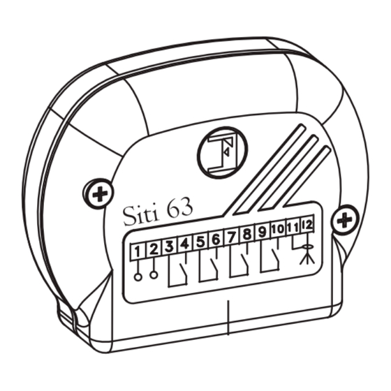 fadini Siti 63 Instructions Manual