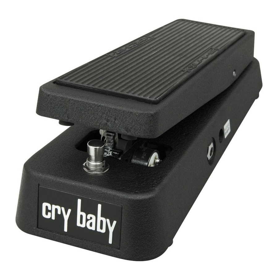 Dunlop GCB95 ORIGINAL CRY BABY - Effects Pedal Manual