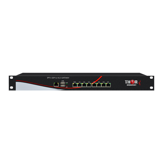 Thor Broadcast H-IPTV-GATEWAY Manuals