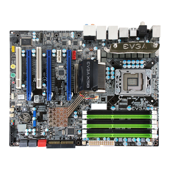 EVGA RB-132-BL-E758-RX - X58 SLI - Recert User Manual