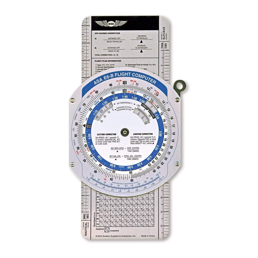 ASA Electronics AirClassic E6-B Instructions Manual
