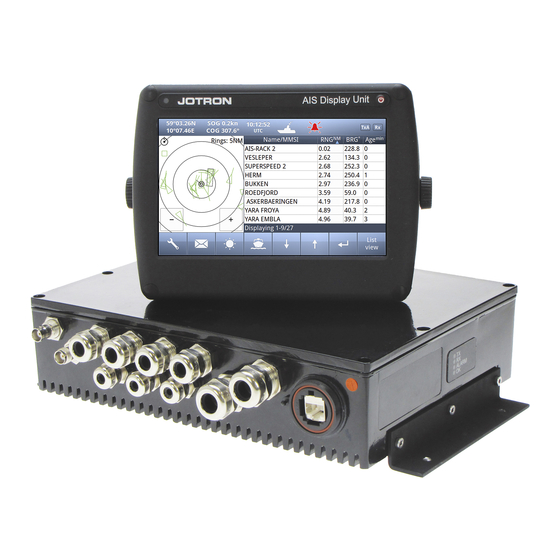 jotron Tron AIS TR-8000 Operator And Installation Manual