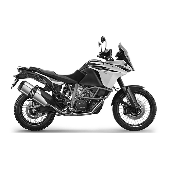 KTM 1090 Adventure R 2018 Setup Instructions