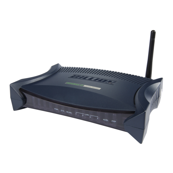 Billion BiPAC 7300 Series Quick Install Manual