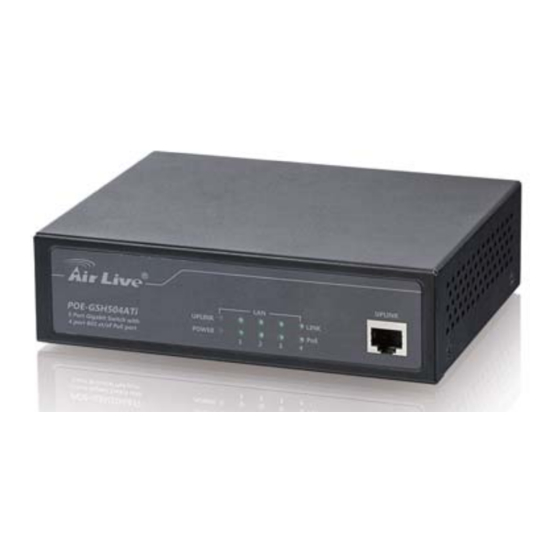Air Live POE-GSH504ATi Quick Setup Manual