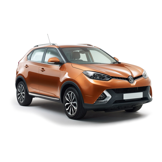 MG GS Owner's Handbook Manual