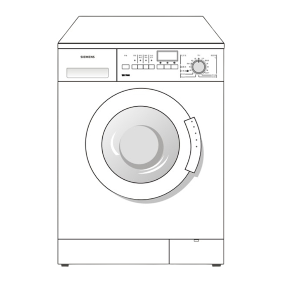 Siemens Silver WD7205 Operating And Installation Instructions