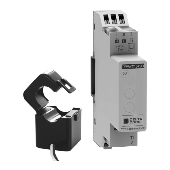 DELTA DORE Tywatt 5450 Quick Start Manual