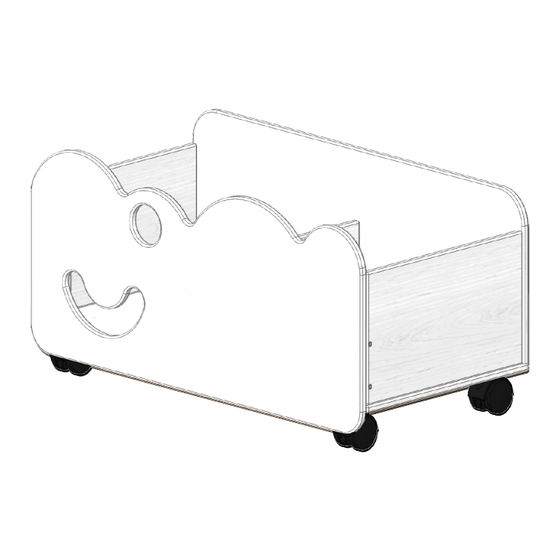 Montessori Furniture Wood and Hearts Cloud Assembly Details