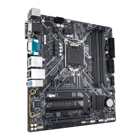 Gigabyte H310M D3H User Manual
