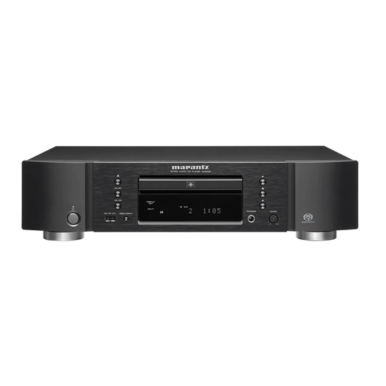Marantz SA8005 Owner's Manual
