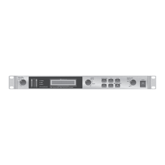 Phonic i7300 ReverbMaster User Manual