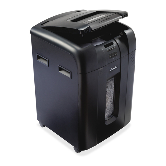 Swingline STACK-AND-SHRED 500X Instruction Manual