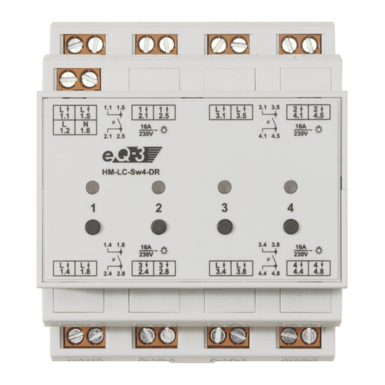 HomeMatic HM-LC-Sw4-DR Installation And Operating Manual