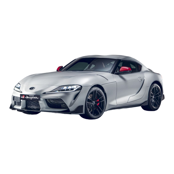 Toyota GR Supra 2020 Quick Reference Manual