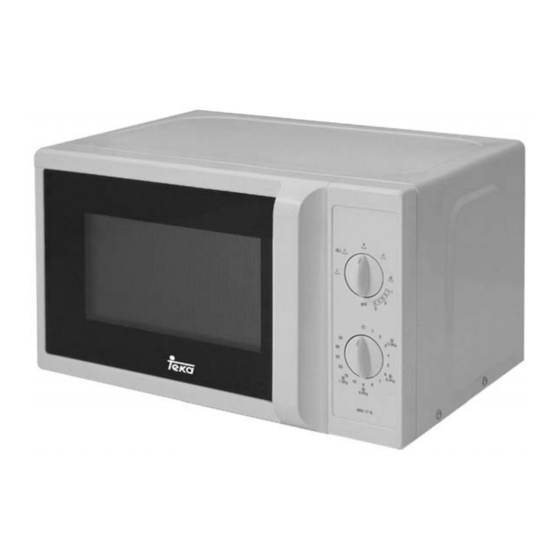 Teka MW 17 G BLANCO Instruction Manual