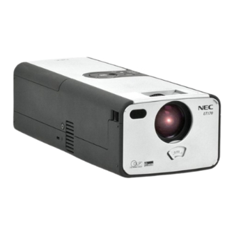 NEC LT170 Quick Setup Manual