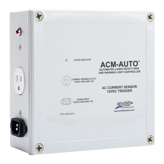 Kentek ACM-AUTO Operation Manual