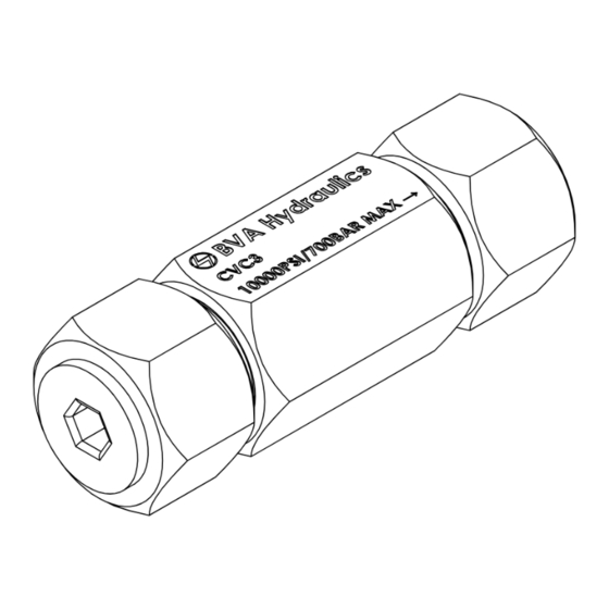 BVA Hydraulics CVC3 Instruction Manual