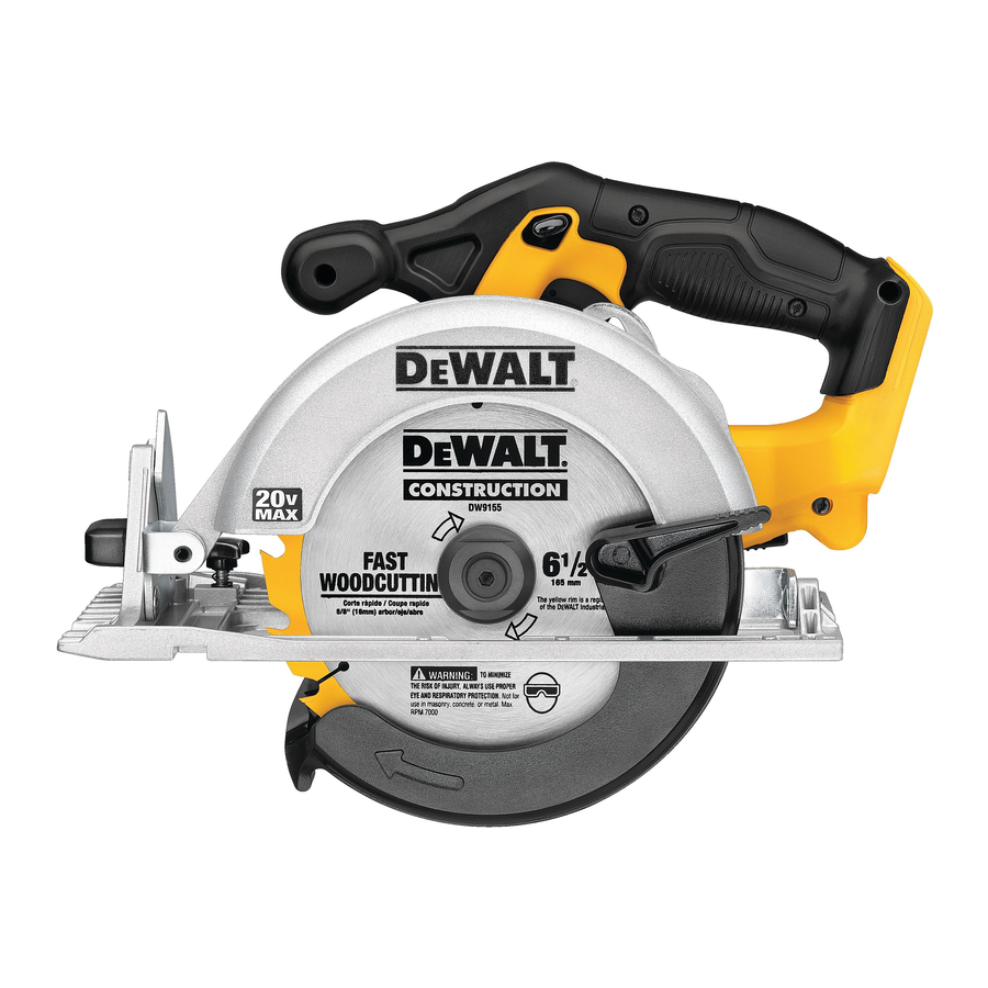 DeWalt DCS391 Instruction Manual