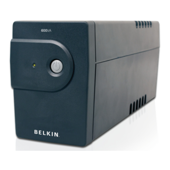Belkin 600VA Quick Install Manual