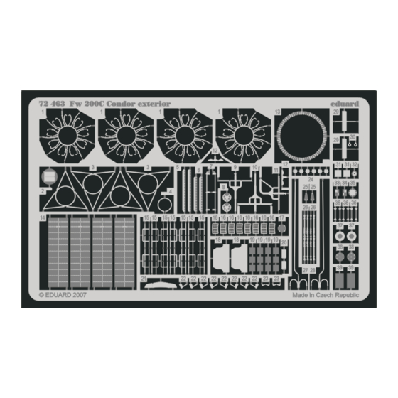Eduard Fw 200C Condor exterior Quick Start Manual