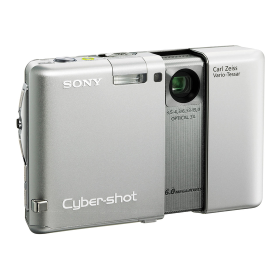 Sony Cyber-shot DSC-G1 Instruction Manual