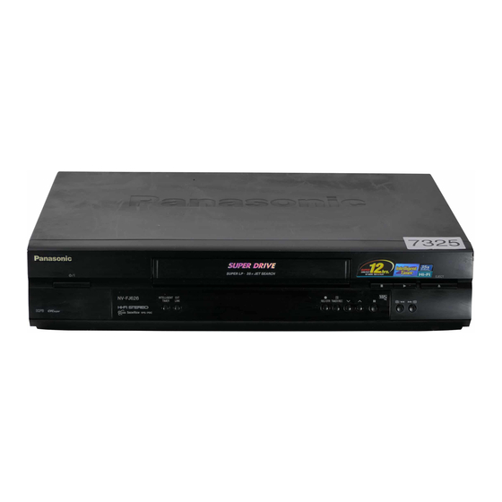 Panasonic NV-FJ631 Series Operating Instructions Manual