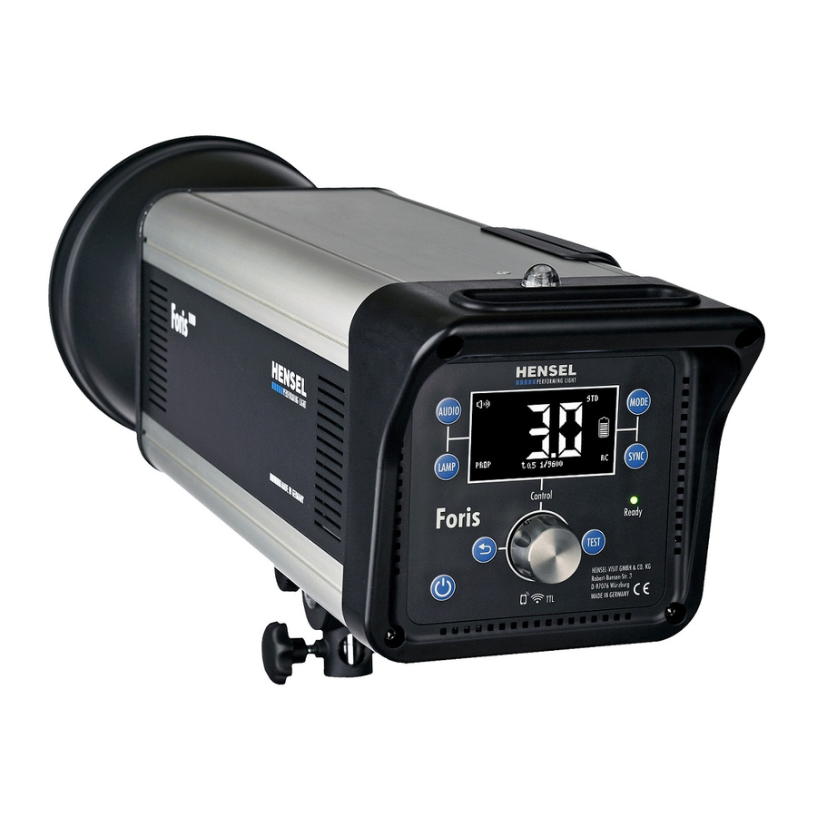User Manuals: Hensel-Visit FORIS 1000 Battery Charger