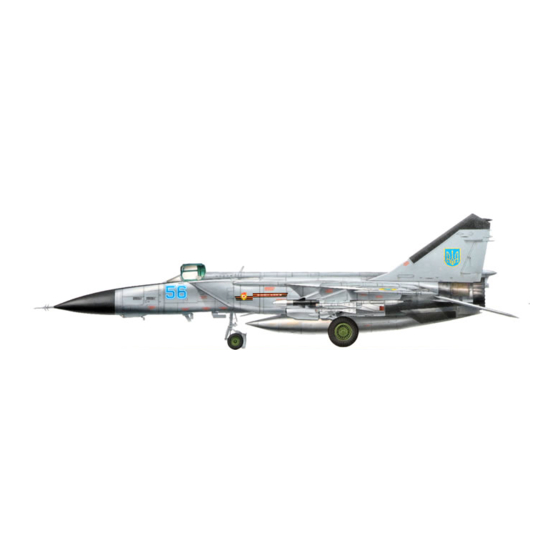 Eduard MiG-25PD/PDS Foxbat exterior Quick Start Manual