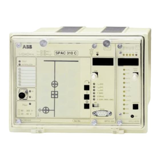 ABB SPAC 310 C User Manual And Technical Description