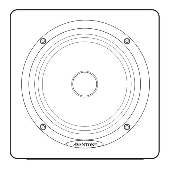 Avantone Pro MIXCUBE ACTIVE Manual