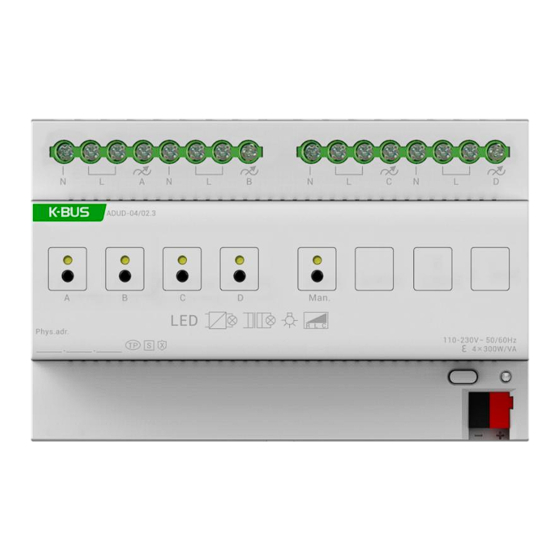 GVS K-Bus ADUD-01/02.3 User Manual