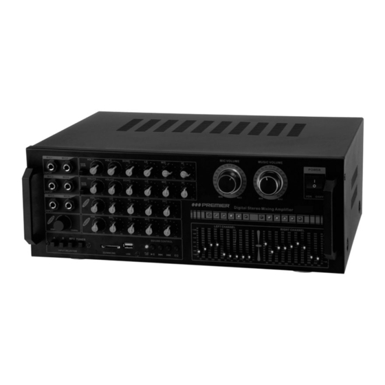 Premier AMP-5707 Instruction Manual