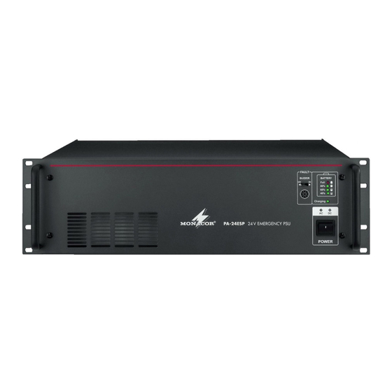 User Manuals: Monacor PA-24ESP Emergency Power Supply