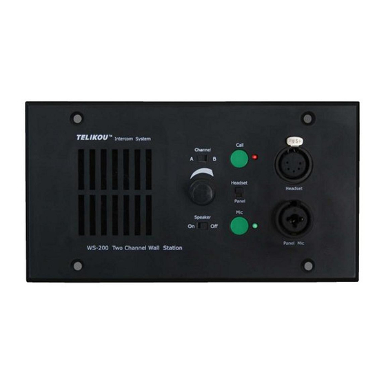 Telikou WS-200 Instruction Manual