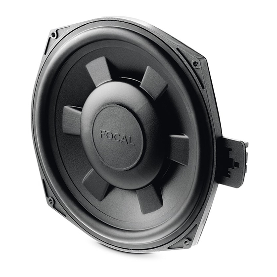 Focal IFBMW-SUB.V2 Manuals