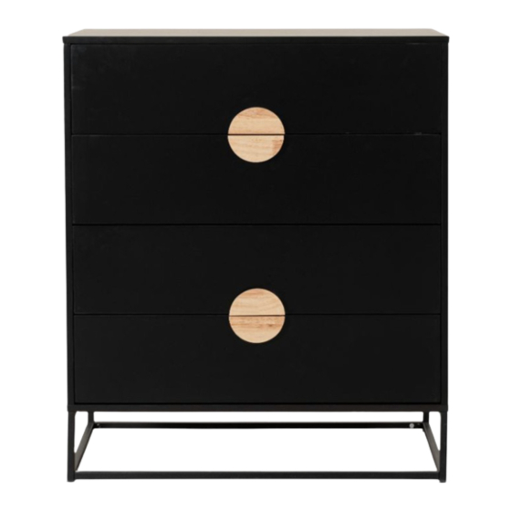 Mocka Eclipse Four Drawer Assembly Instructions Manual