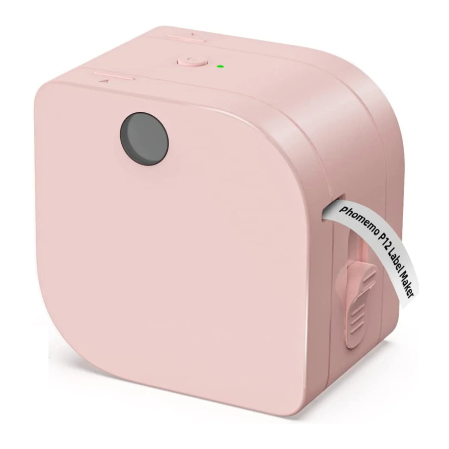Phomemo P12 - Wireless Label Printer Manual