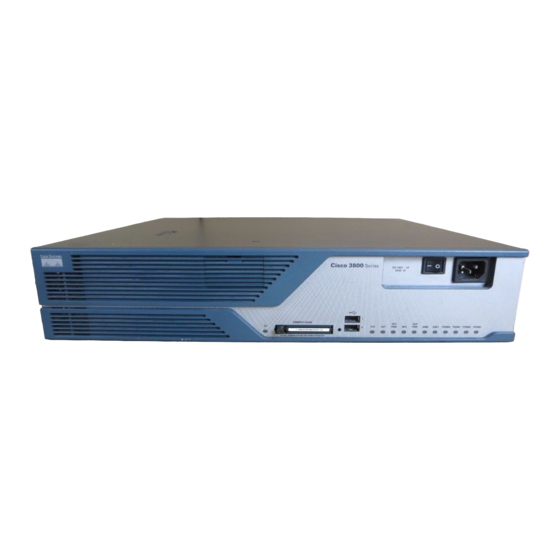 Cisco 3800 Series Quick Start Manual