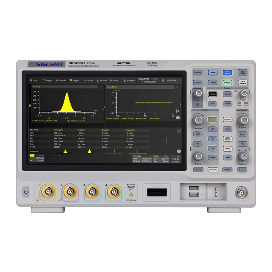 SIGLENT SDS2354X HD Quick Start Manual