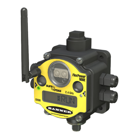 Banner SureCross FlexPower DX80 Series Instruction Manual