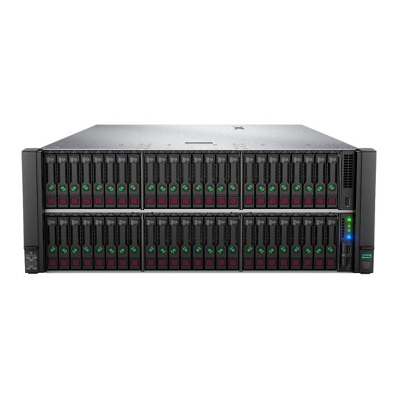 HP ProLiant DL580 Gen10 Manuals