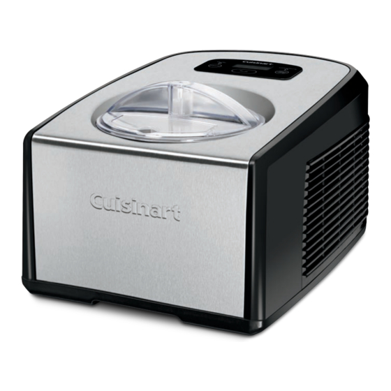 Cuisinart ICE-100 Instruction And Recipe Booklet