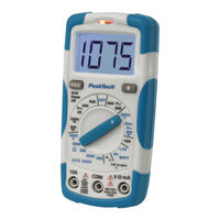 PeakTech 1075 Operation Manual
