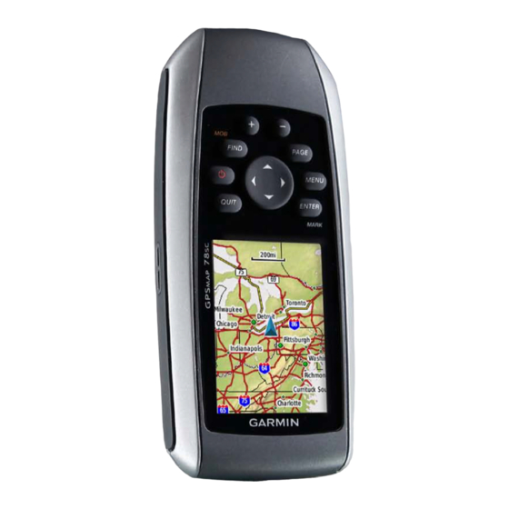 Garmin GPSMAP 78 series Quick Start Manual