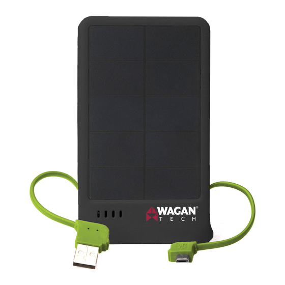 Wagan Solar e Charger Solo Manuals