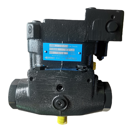 OilGear PVM-098 Service Instructions Manual