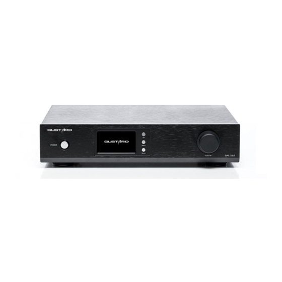 GUSTARD DAC-X22 Manuals